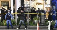 日本東京銀座八丁目發生搶劫,三個人搶走一個億